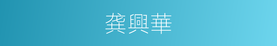 龚興華的同義詞