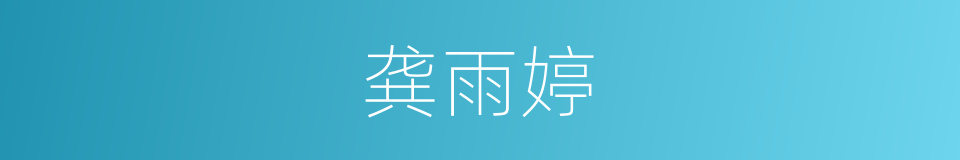 龚雨婷的同义词