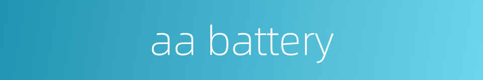 aa battery的同义词