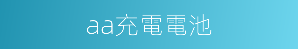 aa充電電池的同義詞