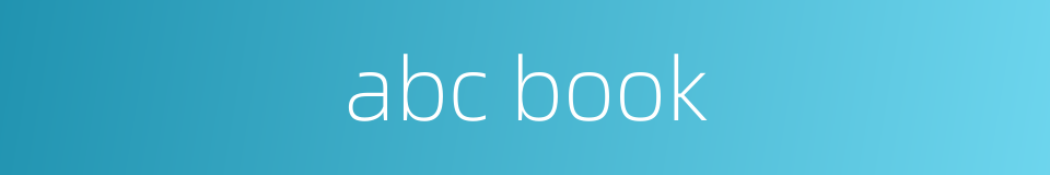 abc book的同义词