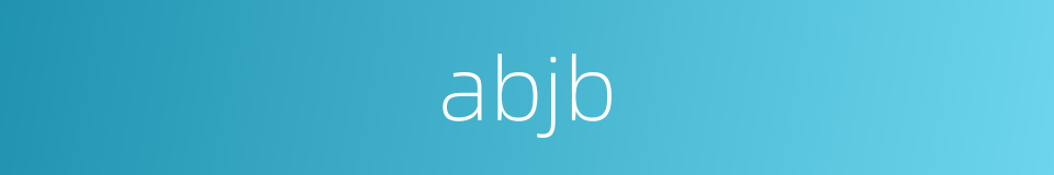 abjb的同义词