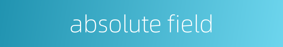 absolute field的同义词