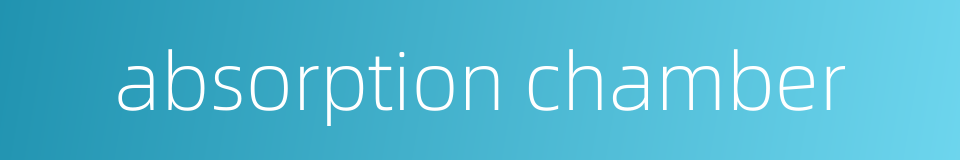 absorption chamber的同义词