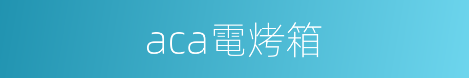 aca電烤箱的同義詞