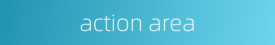 action area的同义词
