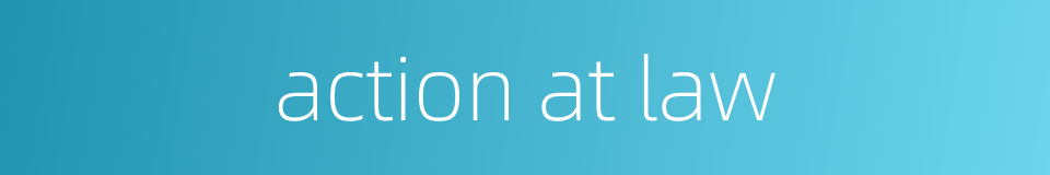 action at law的同义词