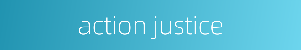 action justice的同义词