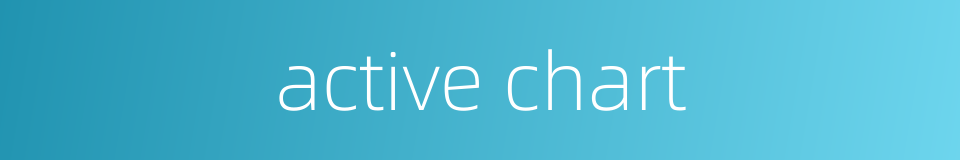active chart的同义词
