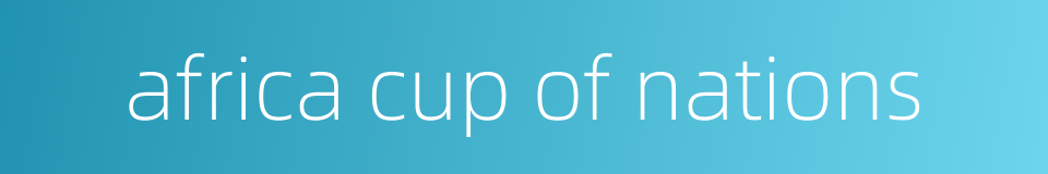africa cup of nations的同义词