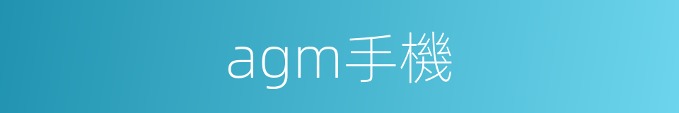 agm手機的同義詞