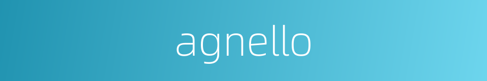 agnello的同义词