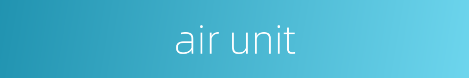 air unit的同义词