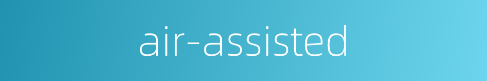 air-assisted的同义词