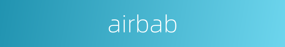 airbab的同义词