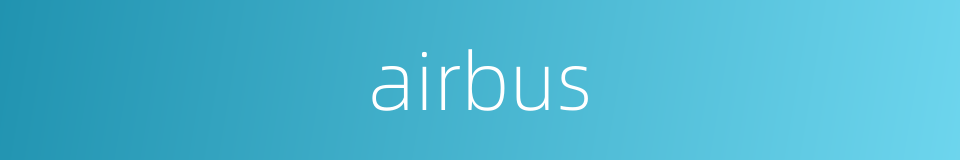 airbus的同义词