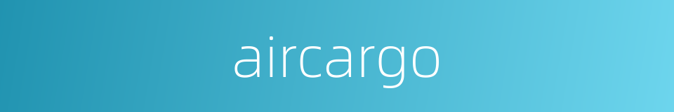 aircargo的同义词