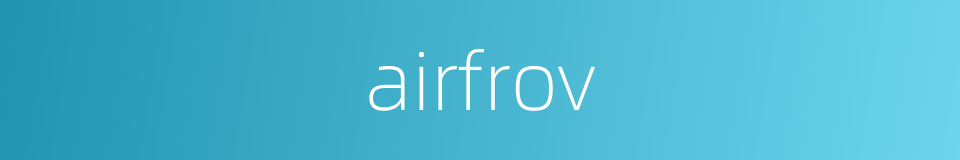 airfrov的同义词