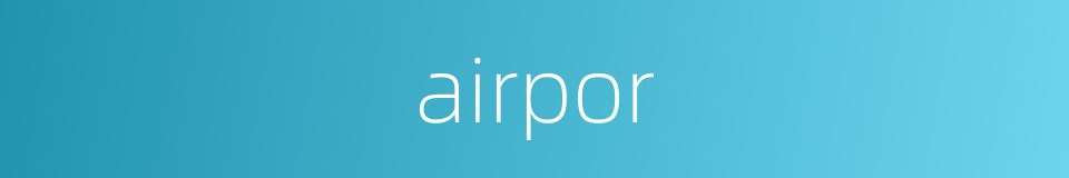 airpor的同义词