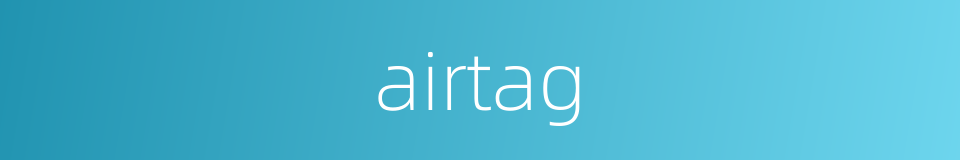 airtag的同义词