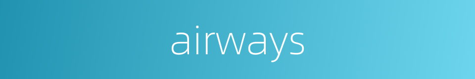 airways的同义词