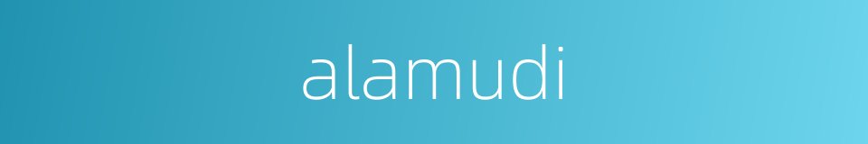 alamudi的同义词