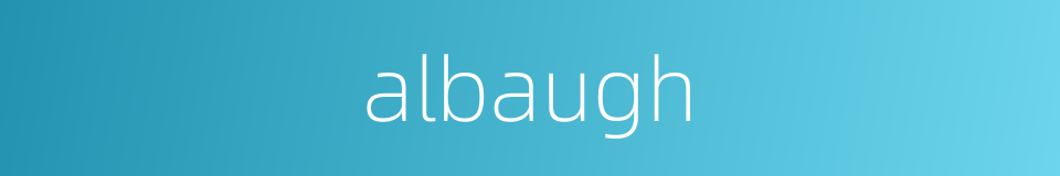 albaugh的同义词