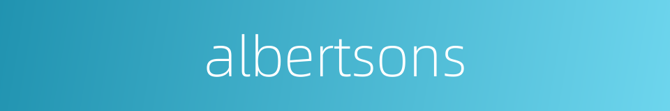albertsons的同义词