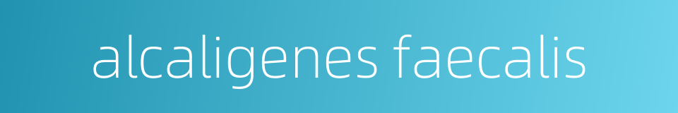 alcaligenes faecalis的同义词