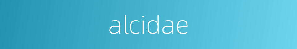 alcidae的同义词