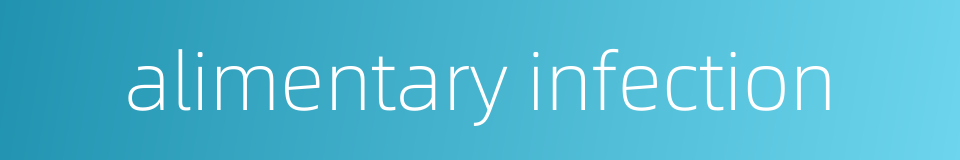 alimentary infection的同义词
