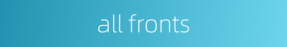 all fronts的同义词