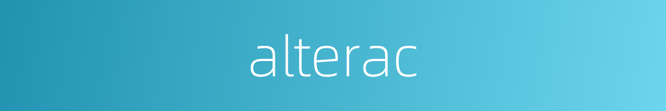 alterac的同义词