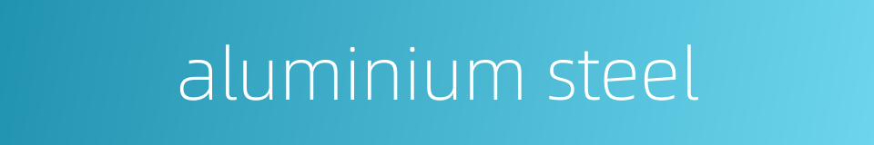 aluminium steel的同义词