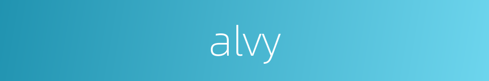 alvy的同义词