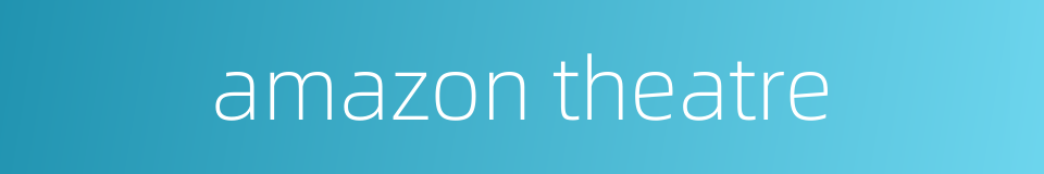 amazon theatre的同义词