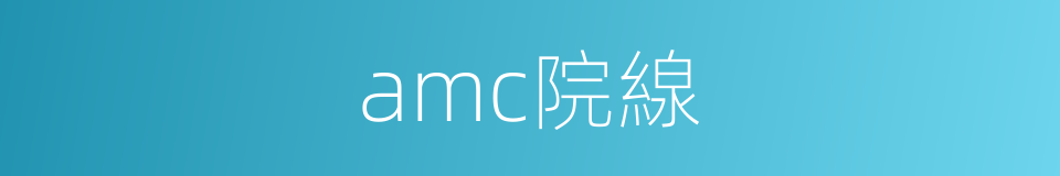 amc院線的同義詞