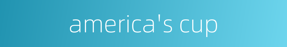 america's cup的同义词