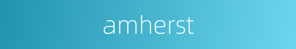 amherst的同义词