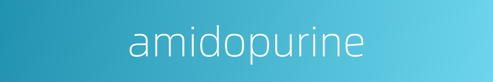 amidopurine的同义词