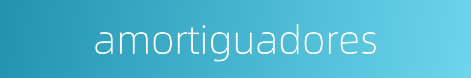 amortiguadores的同义词
