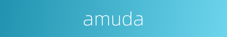 amuda的同义词