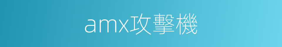 amx攻擊機的同義詞
