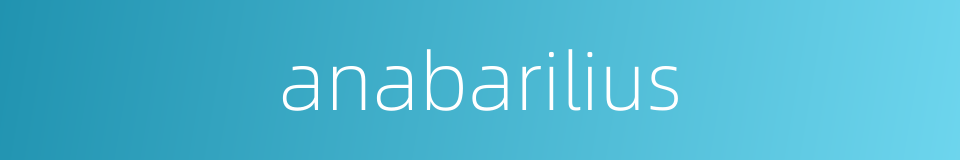 anabarilius的同义词