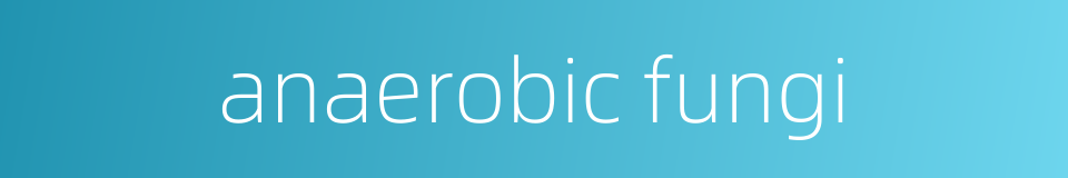 anaerobic fungi的同义词