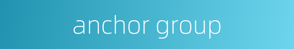 anchor group的同义词