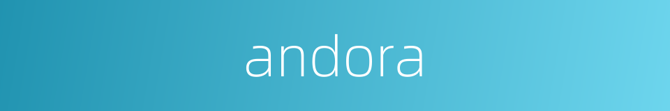 andora的同义词