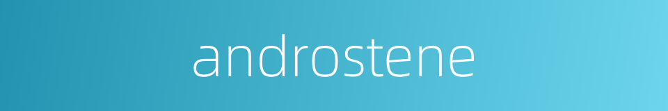 androstene的同义词