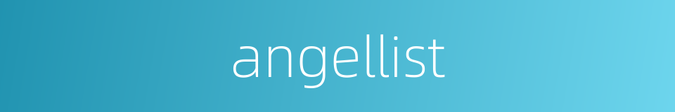 angellist的同义词