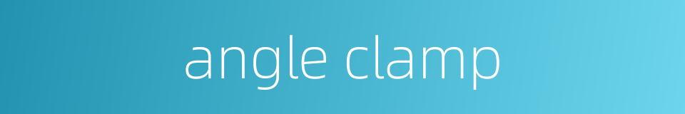 angle clamp的同义词